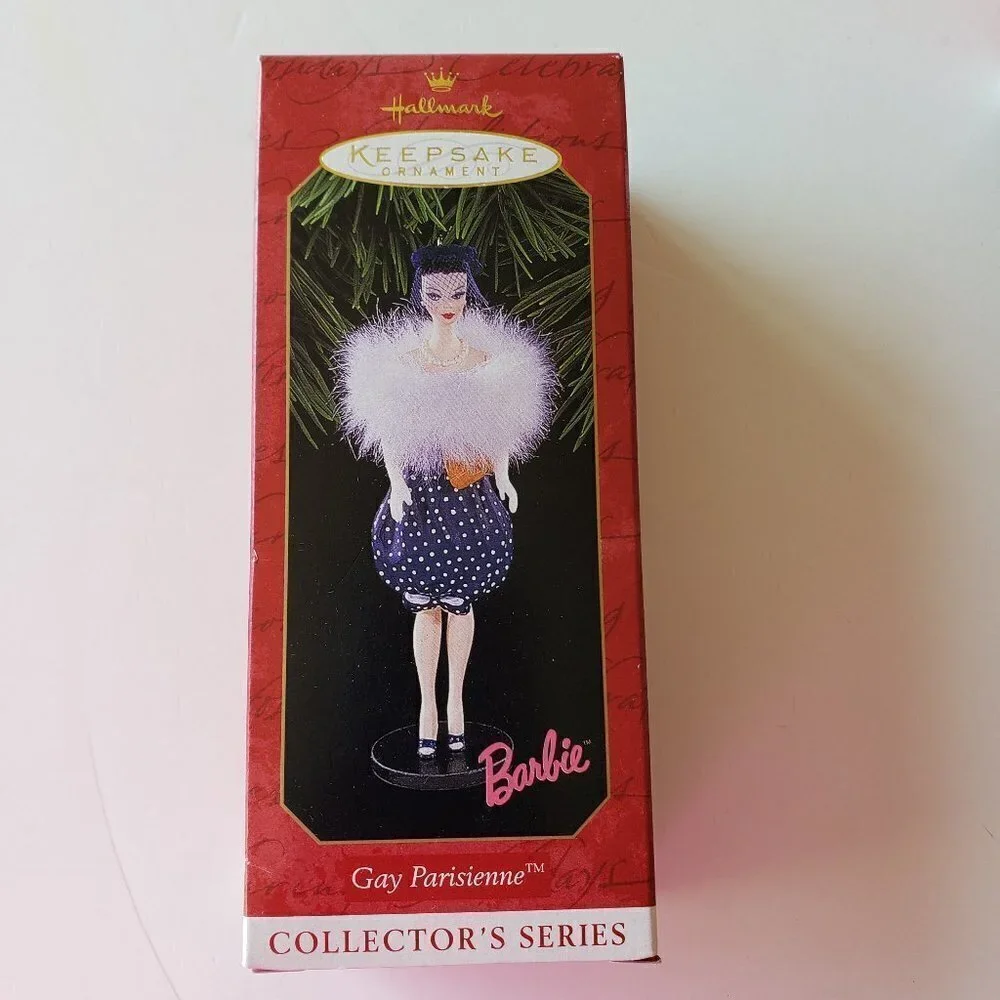 NWT - Hallmark Keepsake Ornament  - 1999 Barbie - Debut #6 - Gay Parisienne
